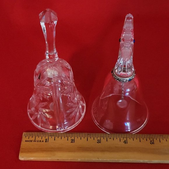 2002 Lenox Cross Bell of Peace Pave Jewels & Clear Crystal Dinner Bell Glass - Picture 6 of 11